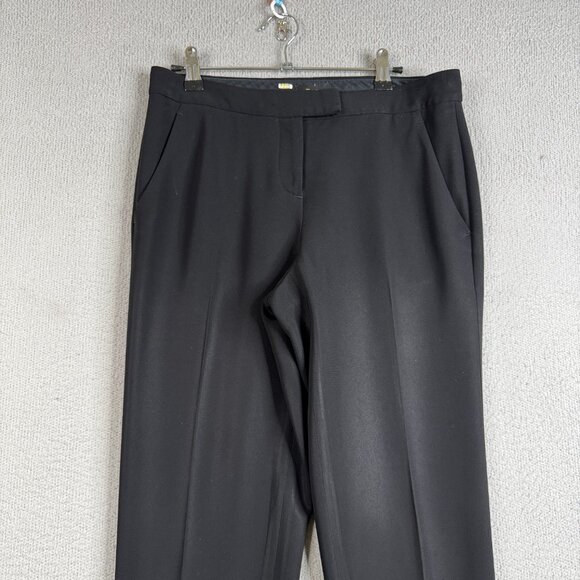 Theory Dress Pants Women Size 2 Black Ankle Mid Rise Straight Office Business - Picture 3 of 13